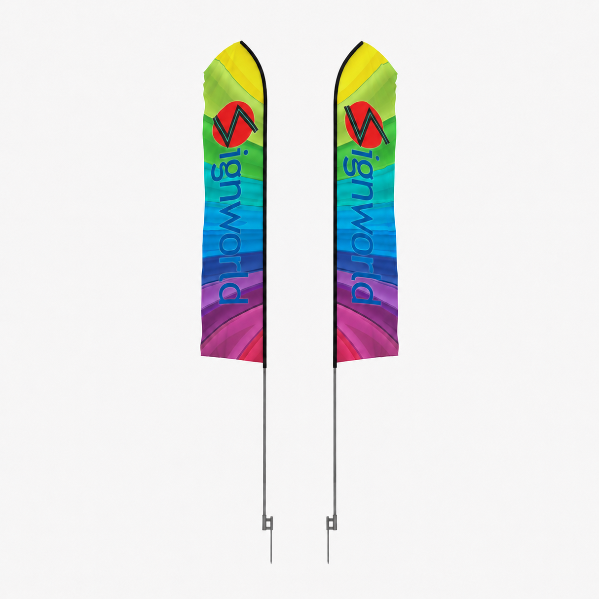 Replacement Double-Sided Feather Flag for FSF-5PL (2.5' x 11')
