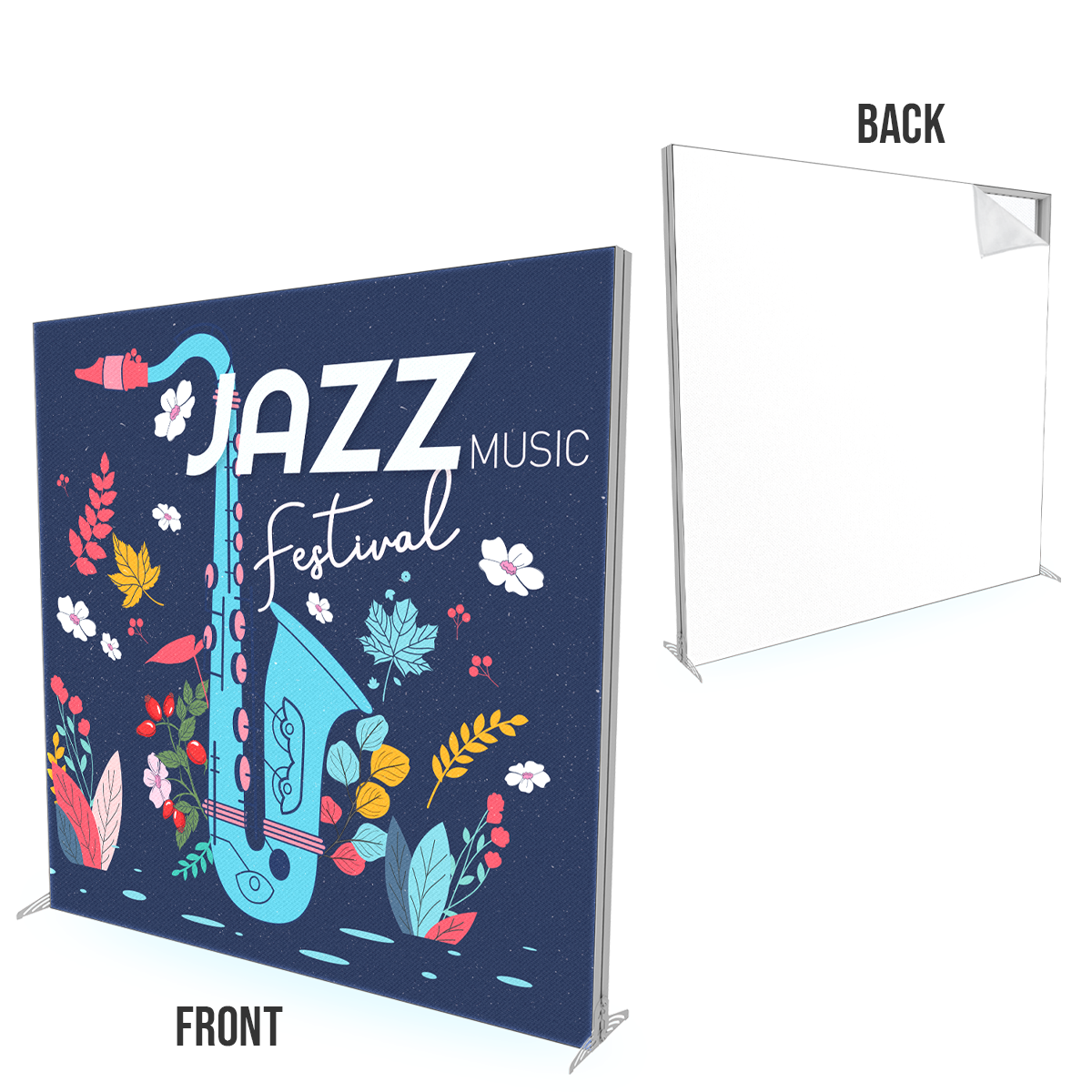 8FT Slim Modular Lightbox Display with Fabric Print