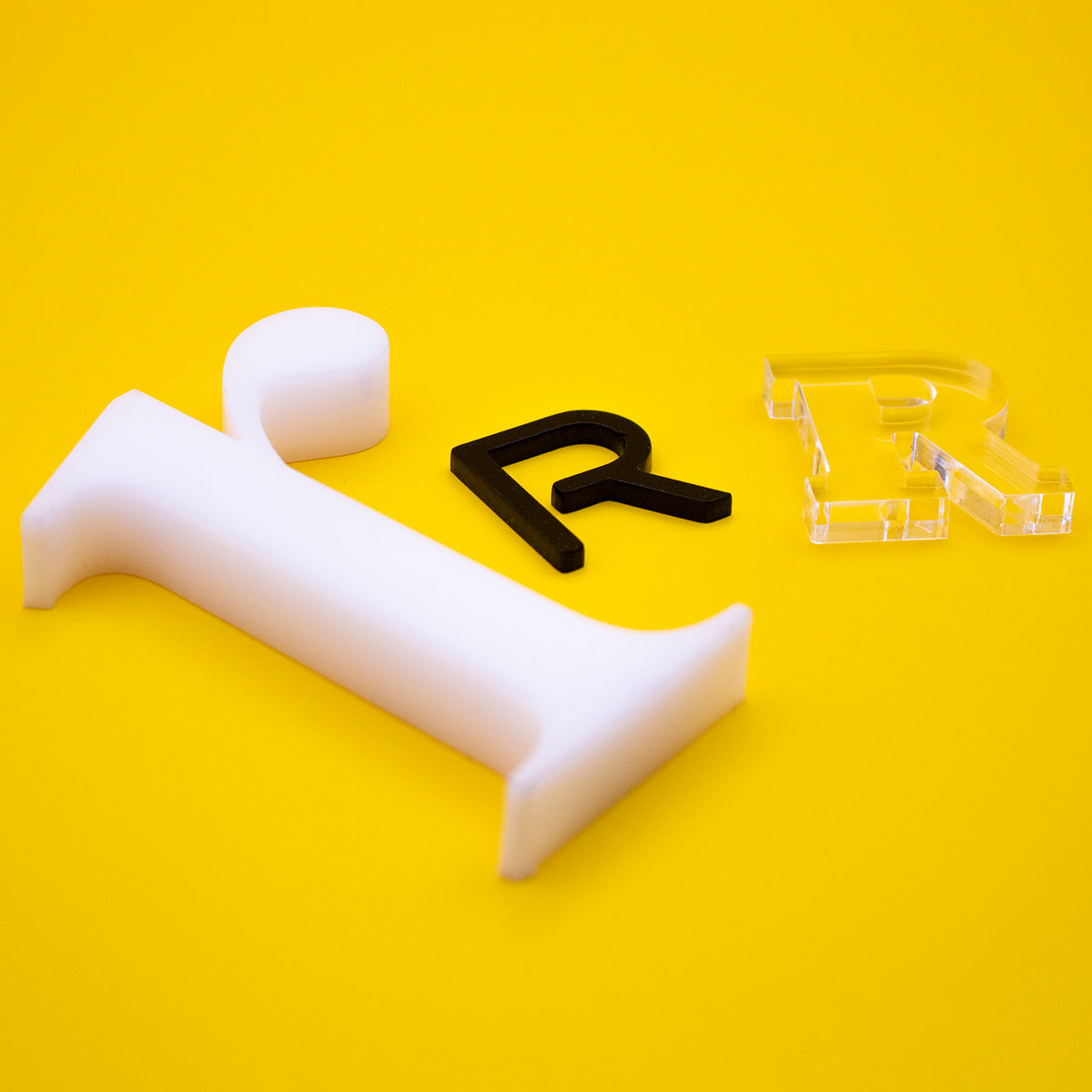Custom Acrylic Laser Cut Sign Letters, Numbers, and Symbols - 1/8" (3mm) thick