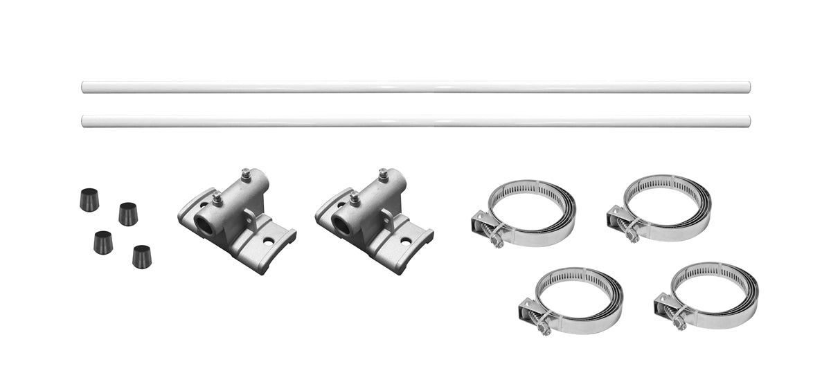 Double Sided Street Pole Banner Bracket 24" with (2) 24" x 30" Vinyl Banners