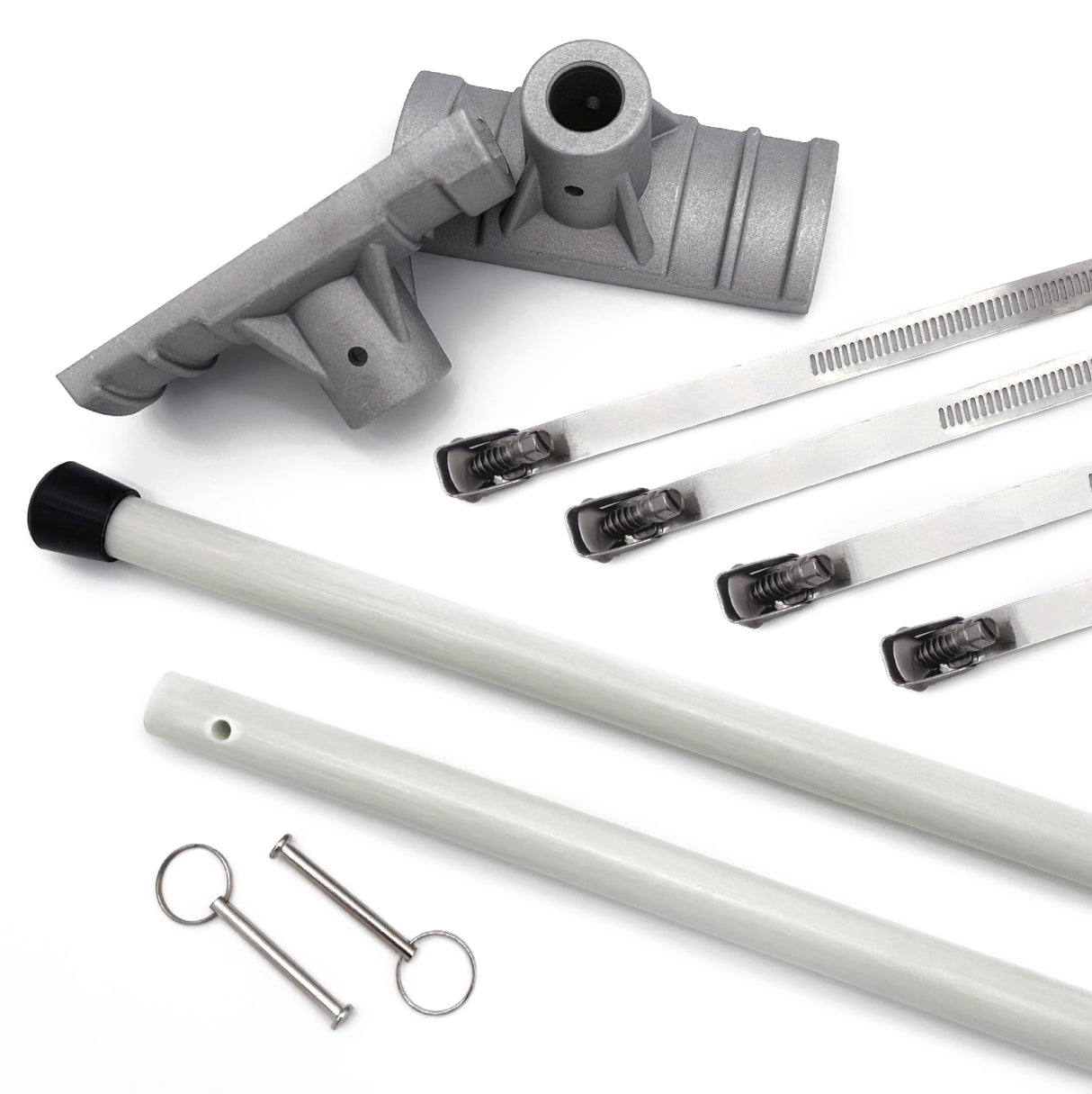 Street Pole Banner Brackets 30" - Hardware Only