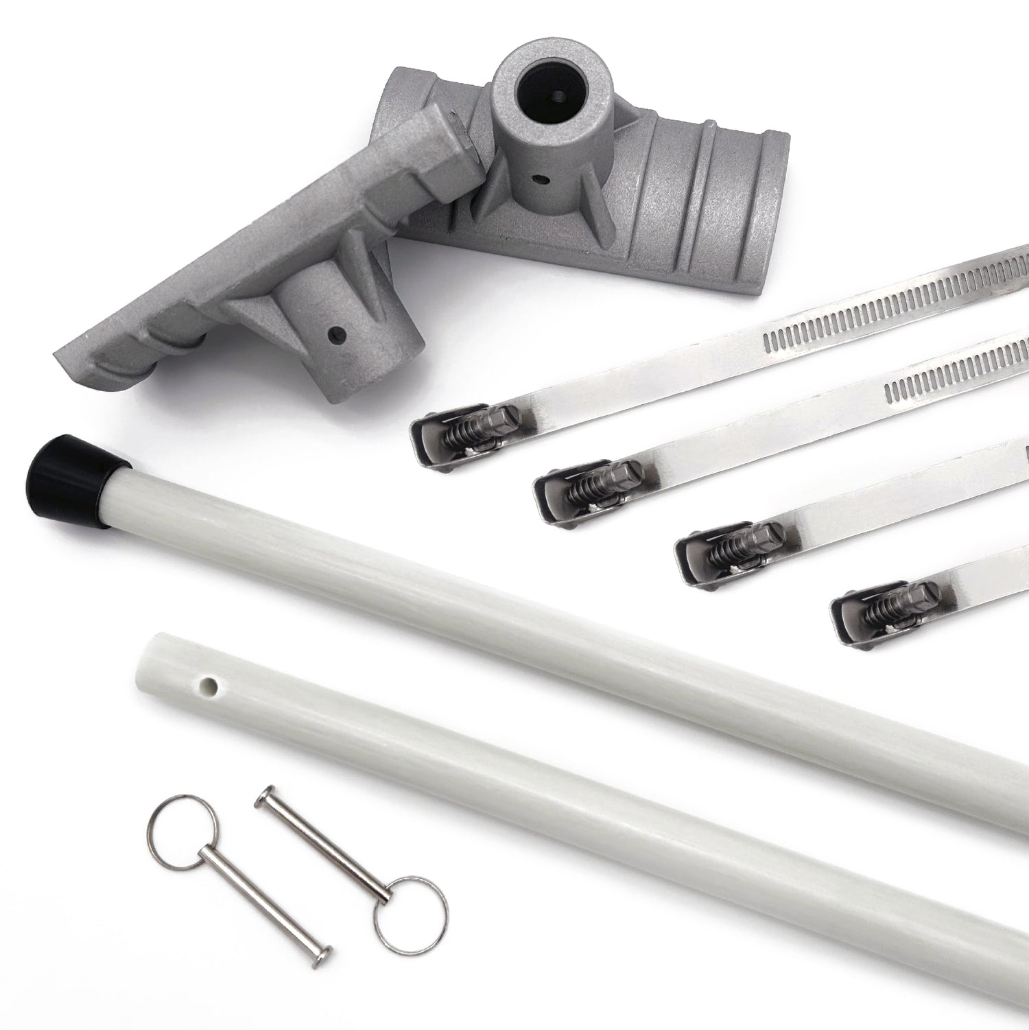 Street Pole Banner Brackets 30" - Hardware Only