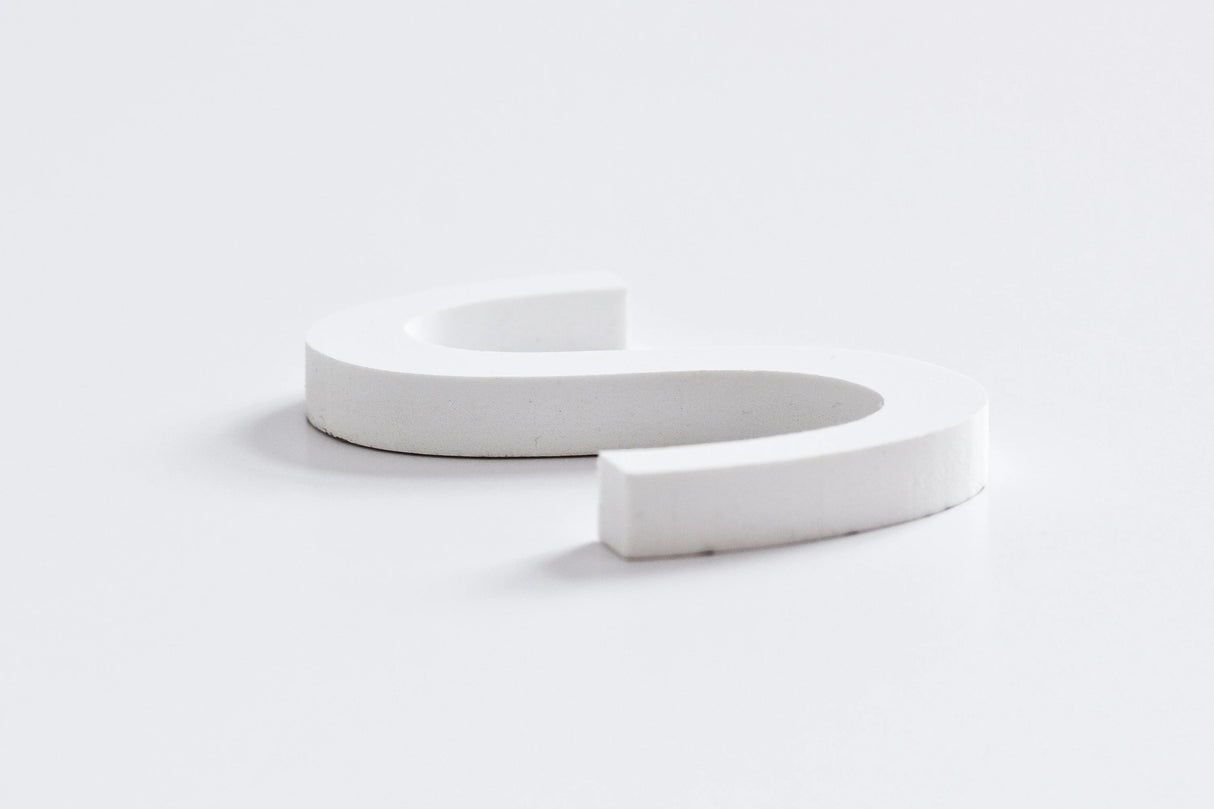 Custom PVC Router Cut Sign Letters, Numbers, and Symbols - 1/4" (6mm) thick