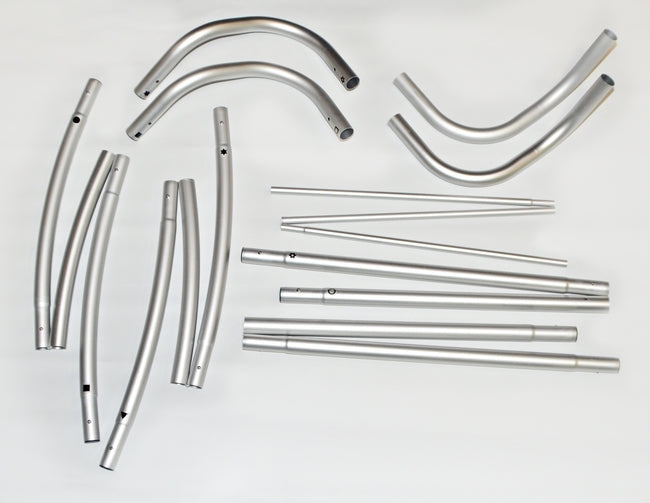 6 ft Table Top Curve Tube Display - Display Frame Only