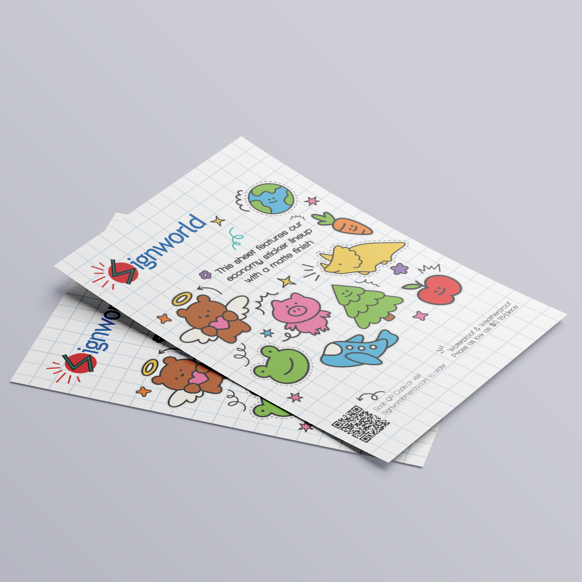 Kiss-Cut Stickers Sheets