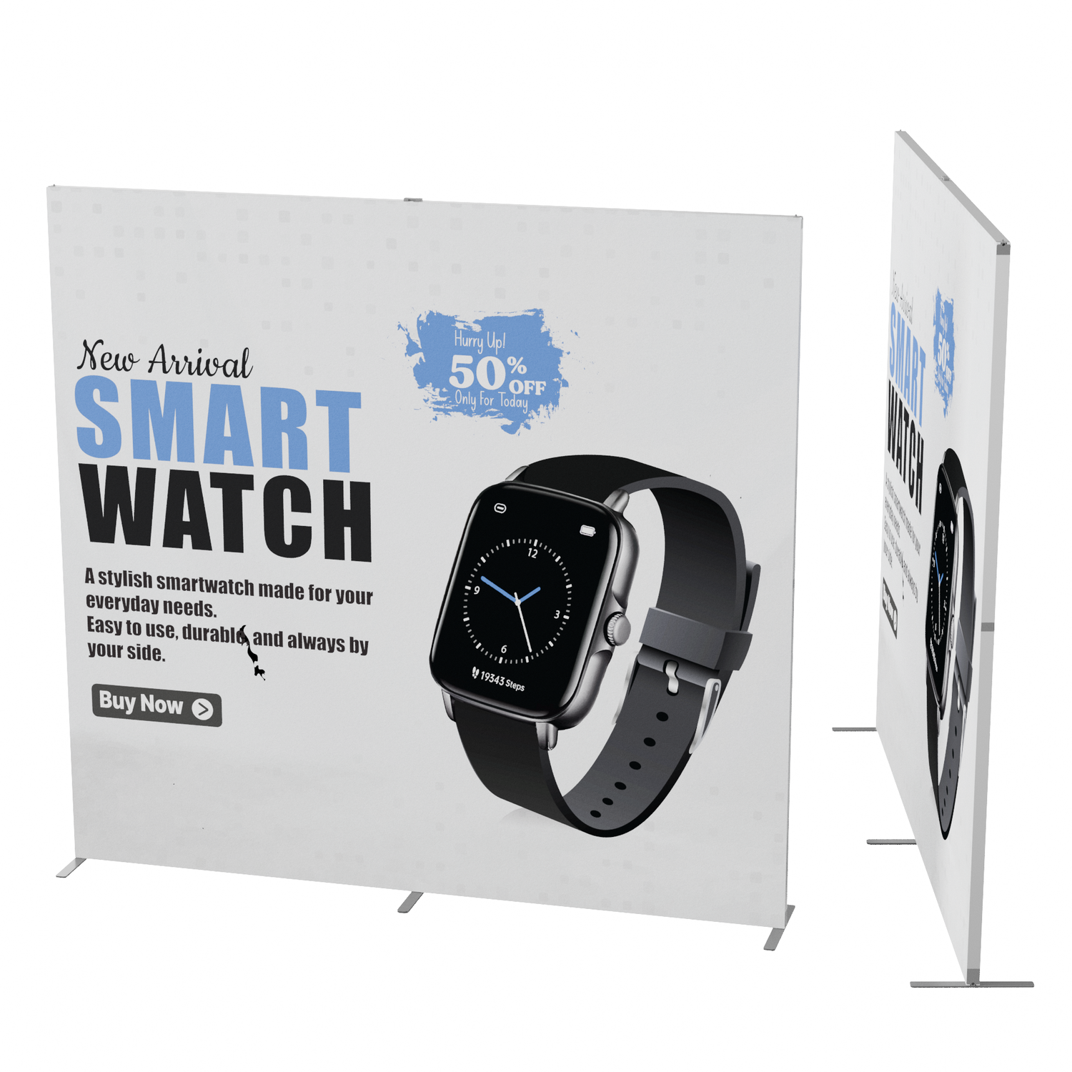 8 ft Ultrathin Display with Double Sided Print