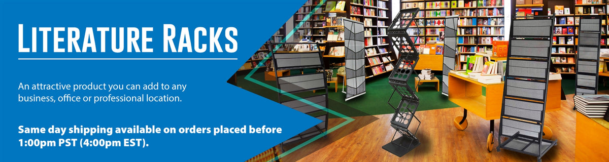 Literature Display Racks, Magazine Rack, Brochure Rack - Signworld America