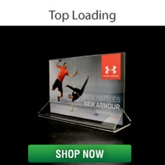 Top Load Display Top Loading Acrylic Display Sign Holders - Signworld America
