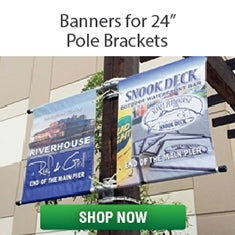 Banners for 24" Pole Brackets