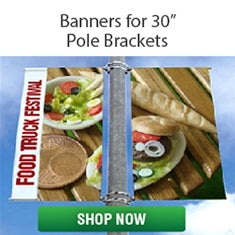 Banners for 30" Pole Brackets