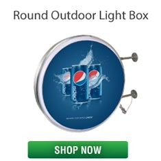 Round Outdoor Light Box