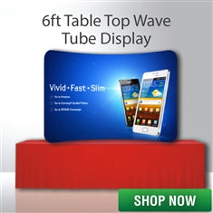 6Ft Table Top Curve Tube Display