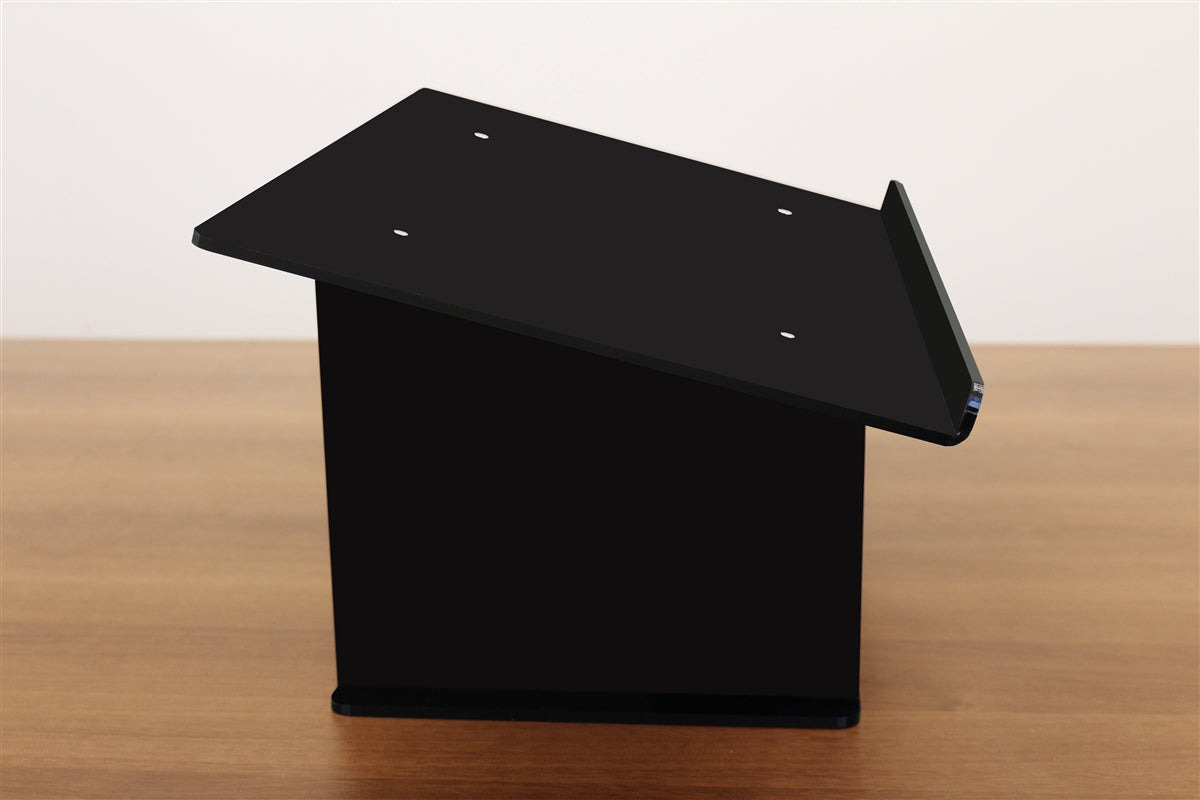 Black Acrylic Tabletop Podium/ Lectern (23-1/2"W x 10-1/2"H x 14-1/4"D)