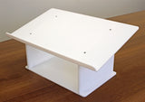 White Acrylic Tabletop Podium/ Lectern (23-1/2"W x 10-1/2"H x 14-1/4"D)