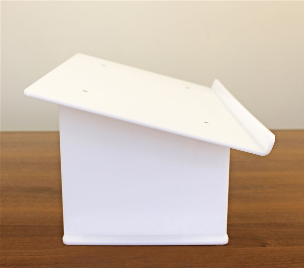 White Acrylic Tabletop Podium/ Lectern (23-1/2"W x 10-1/2"H x 14-1/4"D)