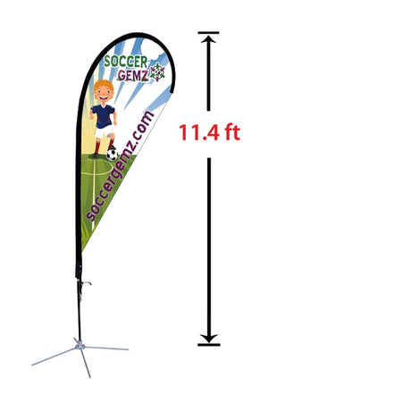 Replacement 33" x 91" Medium Tear Drop Flag