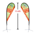 Replacement 33" x 91" Medium Double-Sided Tear Drop Flag