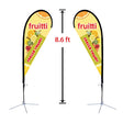 Replacement 23" x 84" Small Double-Sided Tear Drop Flag