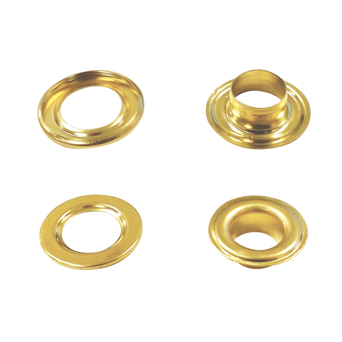 #3 Grommets - 7/16" - Gold Color - for Automatic Grommet Machine (2000 pieces)