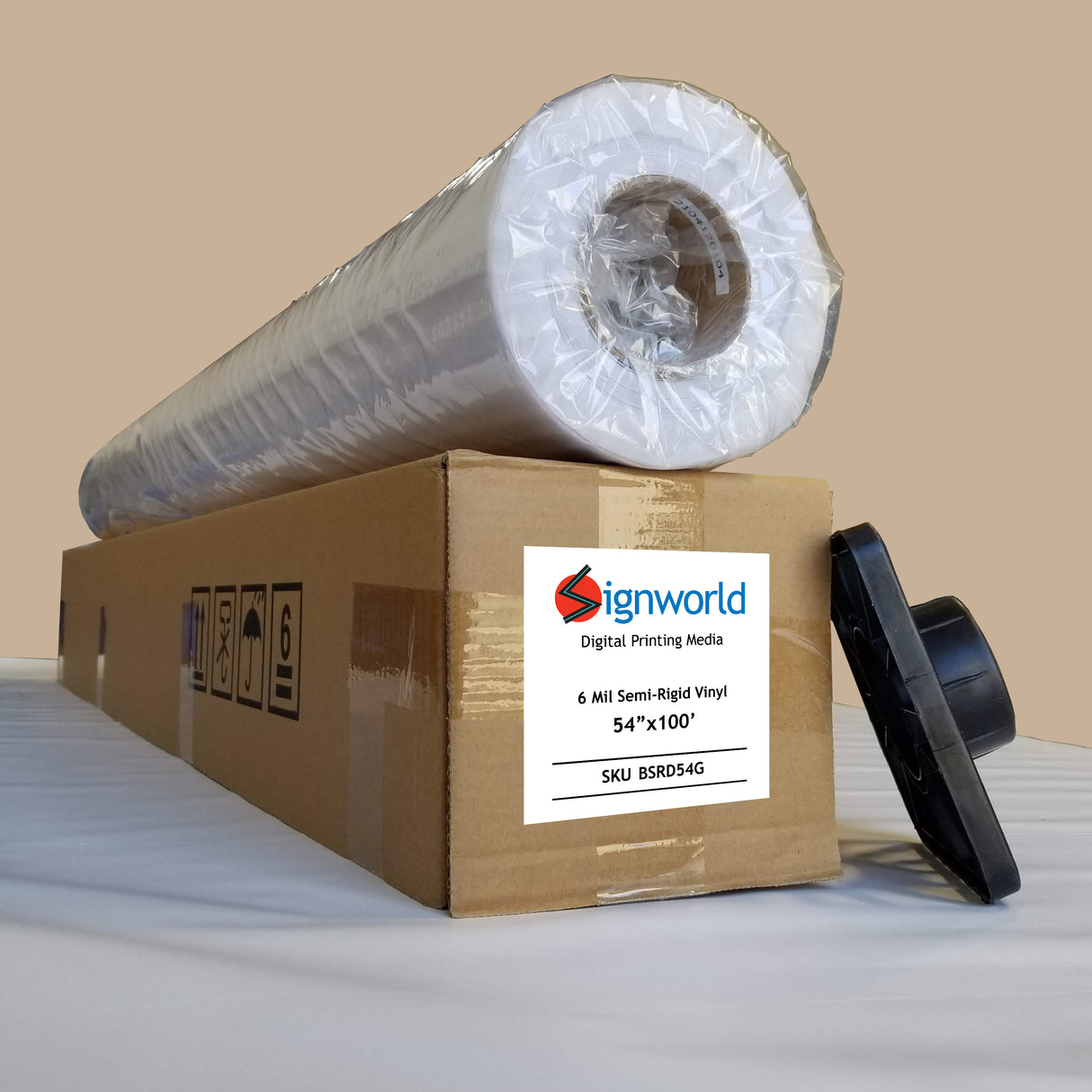 Signworld 6 mil Semi-Rigid Air Release Vinyl 54" x 100' - Gloss