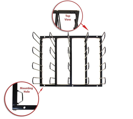 Vinyl Roll Wall Mount Storage Rack -20 Rolls