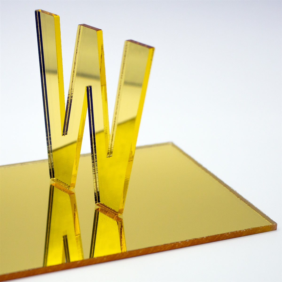 Cast Acrylic Gold Mirror 4' x 8' x 3.0 mm (1/8")