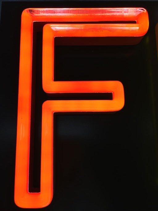 Faux Neon Letter Signs