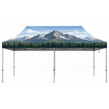 20 ft by 10 ft Pop Up Canopy Tent With Print
