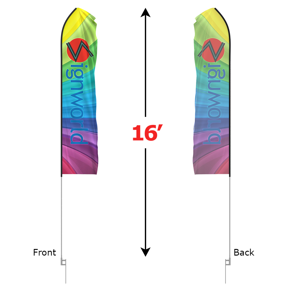 16 Ft Feather Flag Kit