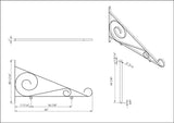 Scroll Bracket - 36"