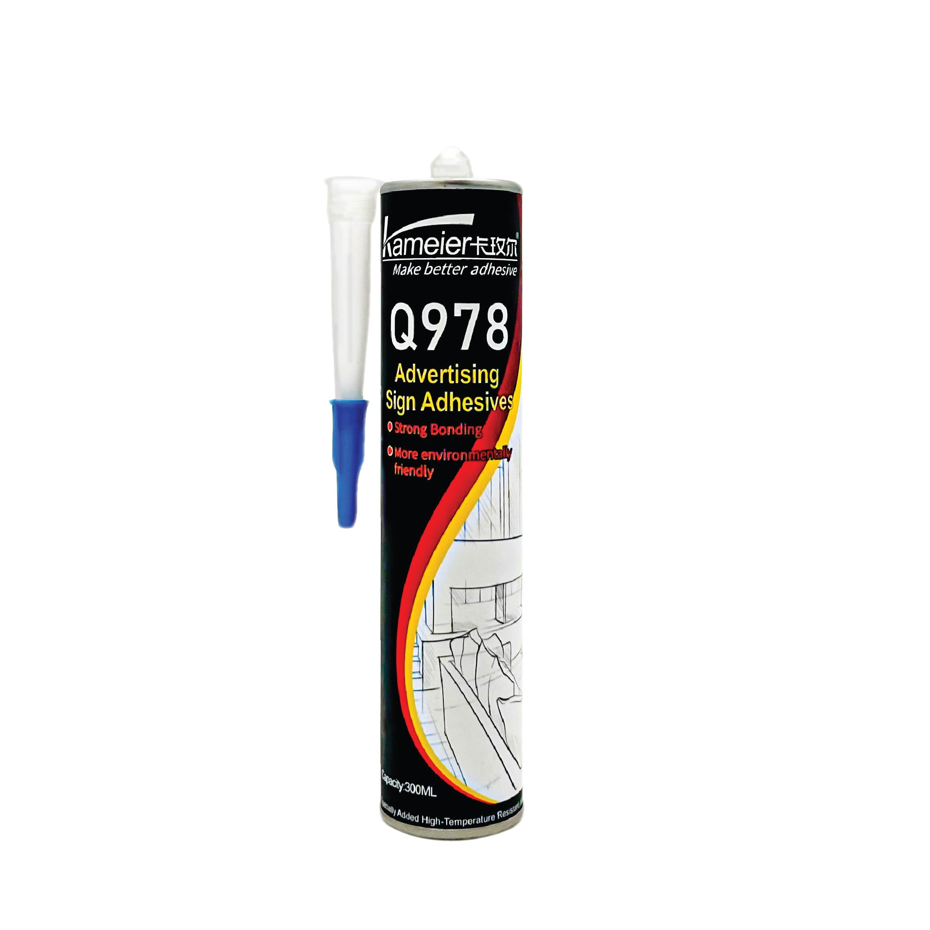 洋楽 ADHESIVE Heavy Duty Signage Contact Adhesive Sealant Q978 - High-Tack
