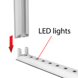 3FT Slim Modular Lightbox Display with Double Sided Fabric Print