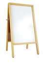 A-Frame Sidewalk Wood White Marker Board