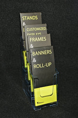 Tri-Fold Brochure Holder - 4 Pockets