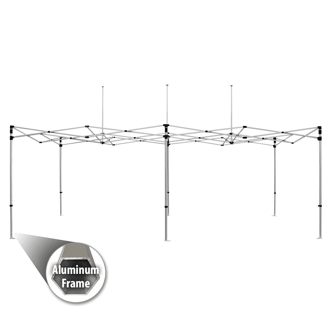 20 ft by 10 ft Pop Up Canopy Tent With Print