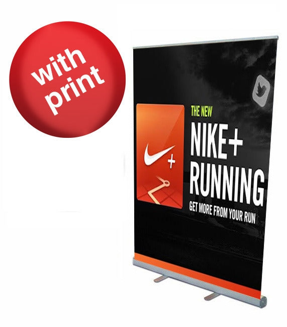 Retractable Roll Up Banner Stand 57" with Vinyl Print