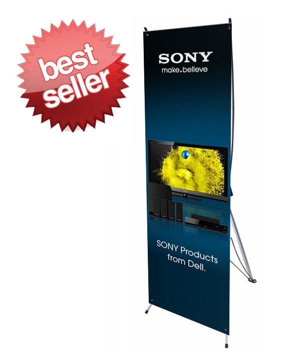 Small X Banner Stand 24" x 63" - Stand Only