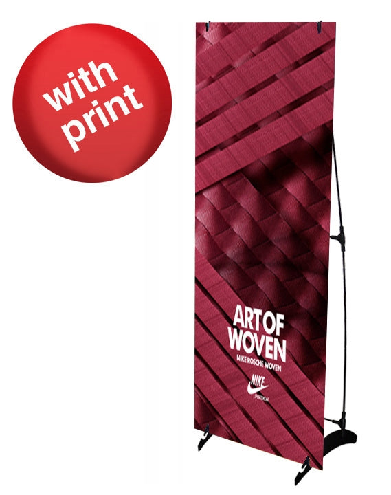 H Banner Stand 24" x 63" with Vinyl Print