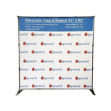 Telescopic Step & Repeat Banner Stand 8Ft - Stand Only