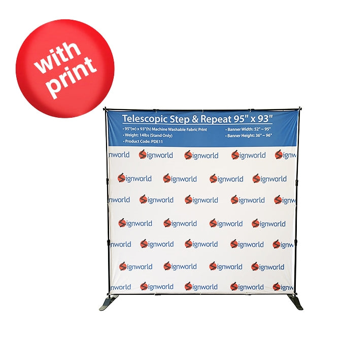 Telescopic Step & Repeat Banner Stand 8Ft - Stand Only