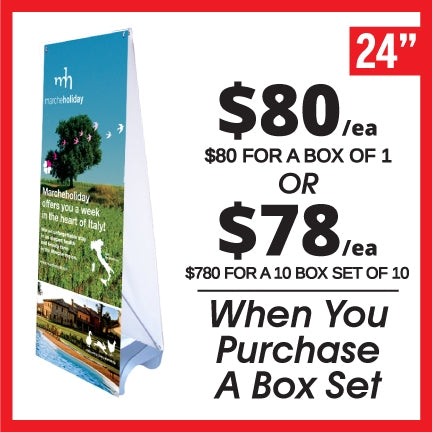 Double Sided Outdoor X Banner Stand Water Base - Stand Only [BOX SET OF 1]