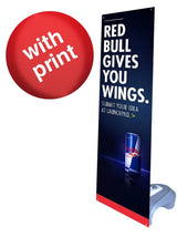 Outdoor X Banner Stand Water Base with 24"x 57" Vinyl Print