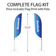 Medium Double-Sided Feather Flag Kit