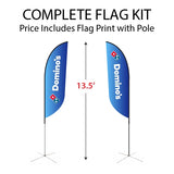 Medium Double-Sided Feather Flag Kit