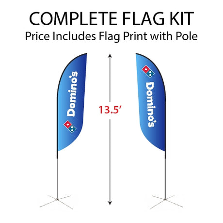 Medium Double-Sided Feather Flag Kit