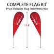 Medium Tear Drop Flag Kit