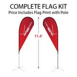 Medium Tear Drop Flag Kit