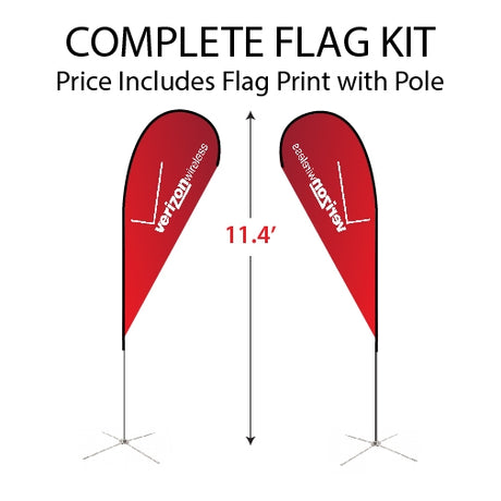 Medium Tear Drop Flag Kit