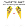 Small Tear Drop Flag Kit