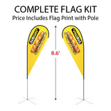 Small Tear Drop Flag Kit